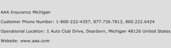 AAA Insurance Michigan Phone Number Customer Service