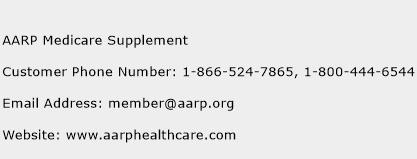 AARP Medicare Supplement Phone Number Customer Service