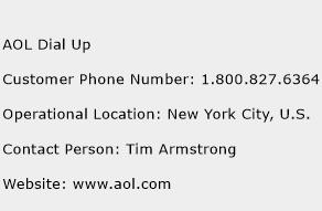 AOL Dial Up Phone Number Customer Service