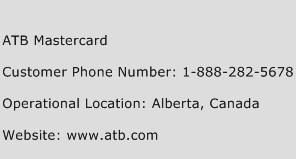 ATB Mastercard Phone Number Customer Service