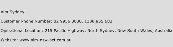 Aim Sydney Phone Number Customer Service