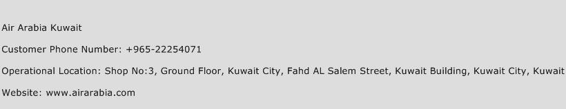 Air Arabia Kuwait Phone Number Customer Service
