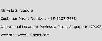 Air Asia Singapore Phone Number Customer Service