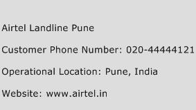 Airtel Landline Pune Phone Number Customer Service