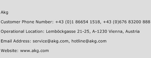 Akg Phone Number Customer Service