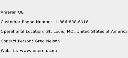 Ameren UE Phone Number Customer Service