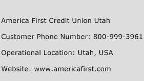 America First Credit Union Utah Phone Number Customer Service