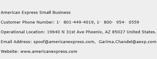 American Express Small Business Phone Number Customer Service
