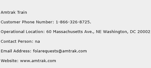 Amtrak Train Phone Number Customer Service