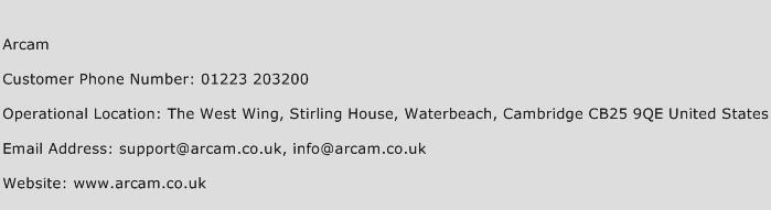 Arcam Phone Number Customer Service