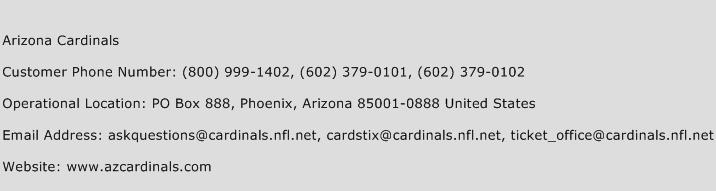 Arizona Cardinals Phone Number Customer Service