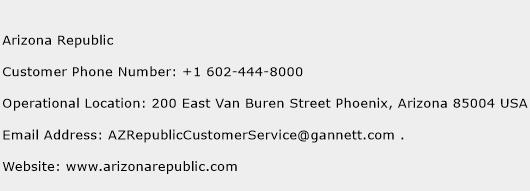Arizona Republic Phone Number Customer Service