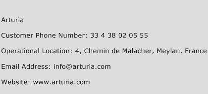 Arturia Phone Number Customer Service
