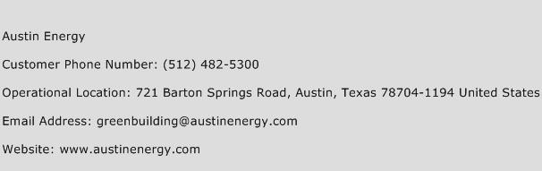 Austin Energy Phone Number Customer Service