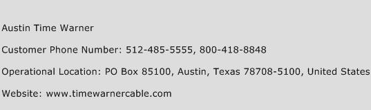 Austin Time Warner Phone Number Customer Service
