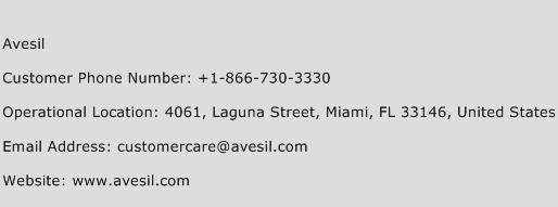 Avesil Phone Number Customer Service