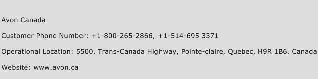 Avon Canada Phone Number Customer Service