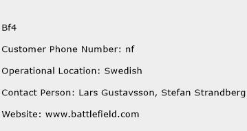 BF4 Phone Number Customer Service