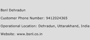 BSNL Dehradun Phone Number Customer Service