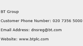 BT Group Phone Number Customer Service