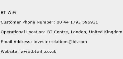 BT WiFi Phone Number Customer Service