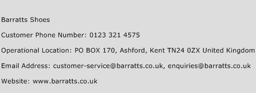 Barratts Shoes Phone Number Customer Service
