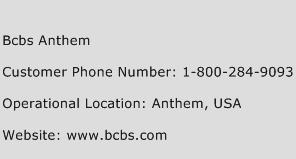 Bcbs Anthem Phone Number Customer Service