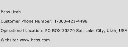 Bcbs Utah Phone Number Customer Service