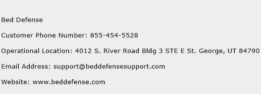 Bed Defense Phone Number Customer Service