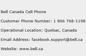 Bell Canada Cell Phone Phone Number Customer Service
