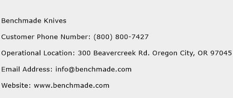 Benchmade Knives Phone Number Customer Service