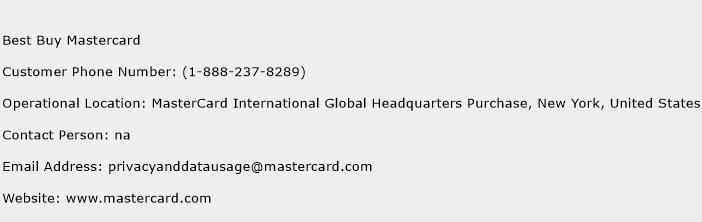 Best Buy Mastercard Phone Number Customer Service