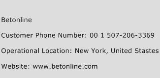 BetOnline Phone Number Customer Service