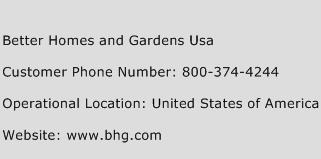 Better Homes and Gardens Usa Phone Number Customer Service