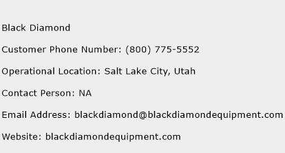 Black Diamond Phone Number Customer Service