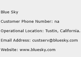 Blue Sky Phone Number Customer Service