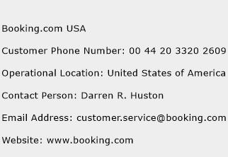 Booking.com USA Phone Number Customer Service