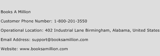 Books A Million Phone Number Customer Service