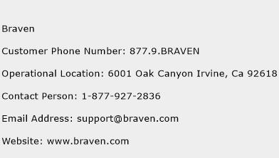 Braven Phone Number Customer Service