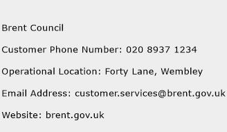 Brent Council Phone Number Customer Service