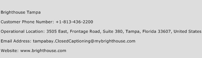 Brighthouse Tampa Phone Number Customer Service