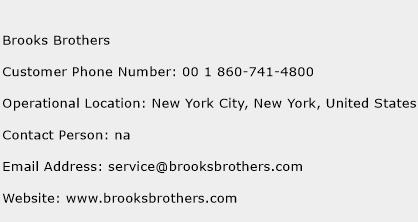 Brooks Brothers Phone Number Customer Service