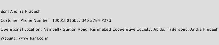 Bsnl Andhra Pradesh Phone Number Customer Service