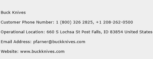 Buck Knives Phone Number Customer Service