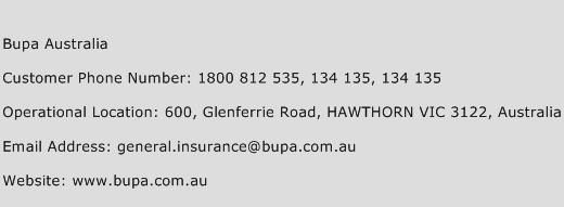 Bupa Australia Phone Number Customer Service