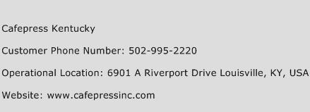 Cafepress Kentucky Phone Number Customer Service