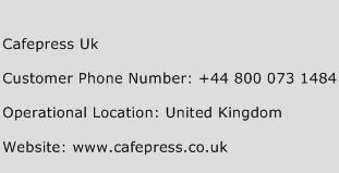 Cafepress Uk Phone Number Customer Service