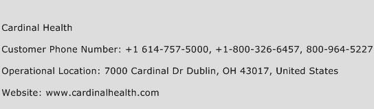 Cardinal Health Phone Number Customer Service