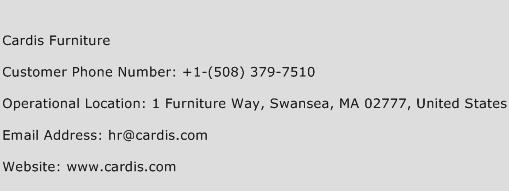 Cardis Furniture Phone Number Customer Service