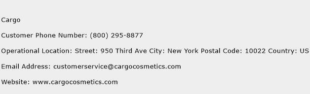 Cargo Phone Number Customer Service